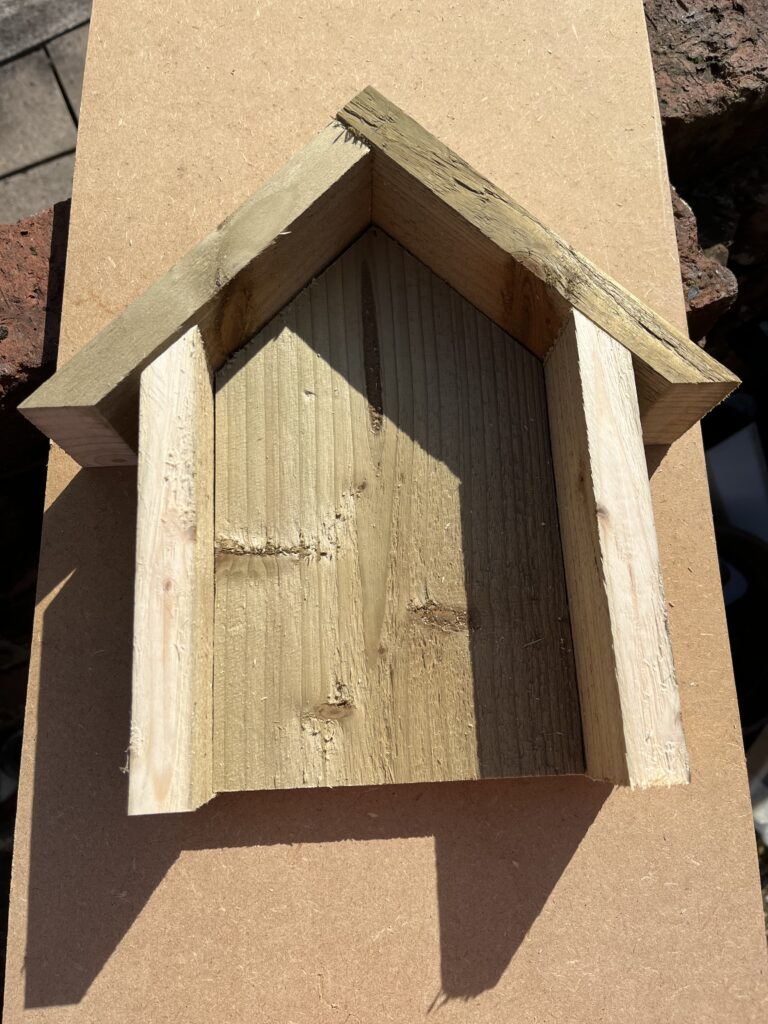 Bug Hotel roof and sides