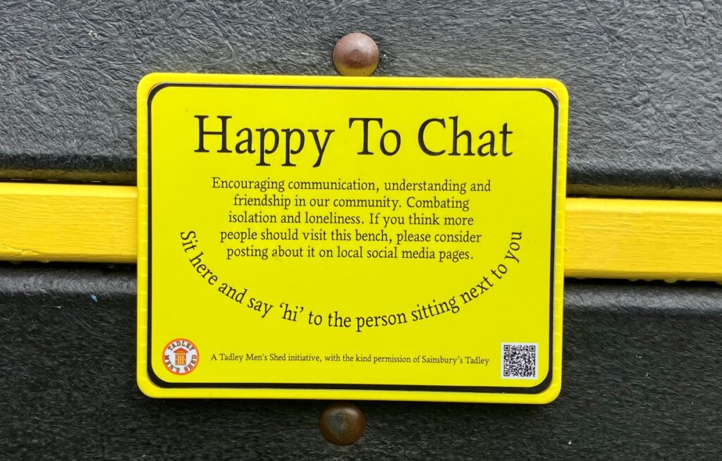 Chatty bench plaque